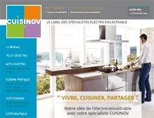Tablet Screenshot of cuisinov.fr